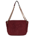 Marion, &pound;150, Handbags, Burgundy, Suede, Front view